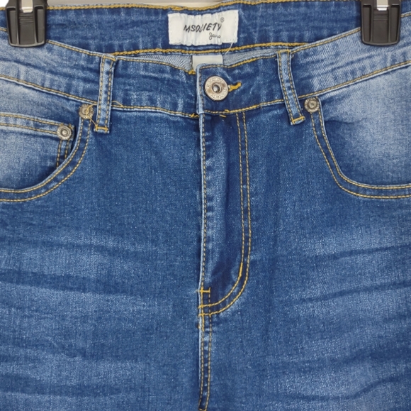 M.SOCIETY SLIM FIT JEAN INDIGO Size 32 x 30 Pressed Stretched Skinny - Picture 12 of 13